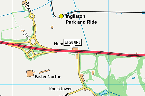 EH28 8NJ map - OS VectorMap District (Ordnance Survey)