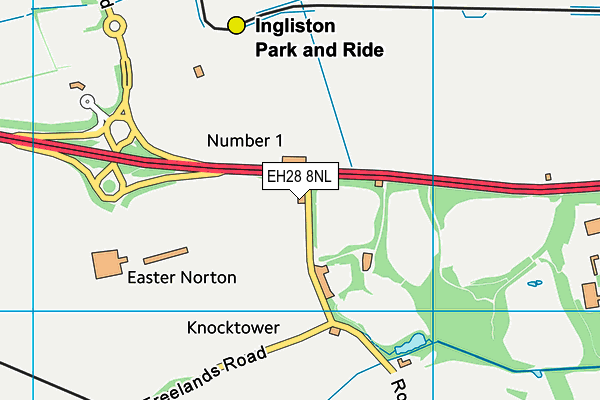 EH28 8NL map - OS VectorMap District (Ordnance Survey)