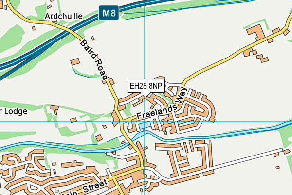 EH28 8NP map - OS VectorMap District (Ordnance Survey)