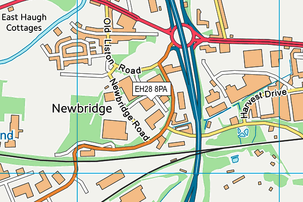 EH28 8PA map - OS VectorMap District (Ordnance Survey)