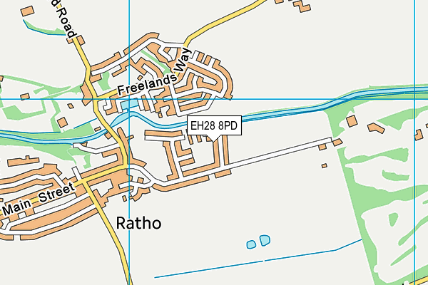 EH28 8PD map - OS VectorMap District (Ordnance Survey)