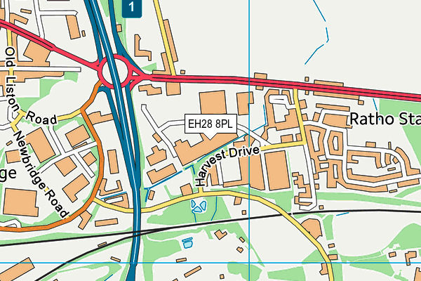 EH28 8PL map - OS VectorMap District (Ordnance Survey)