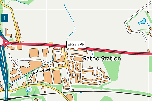 EH28 8PR map - OS VectorMap District (Ordnance Survey)