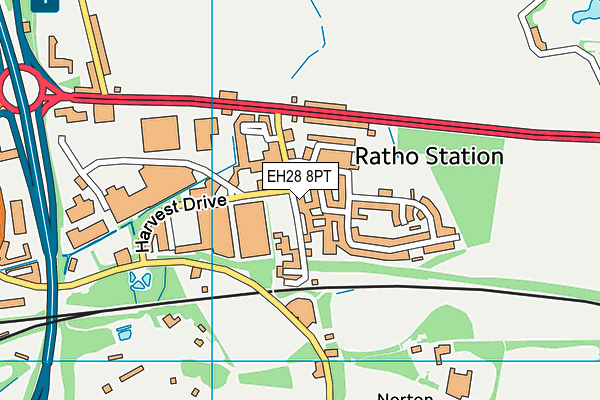 EH28 8PT map - OS VectorMap District (Ordnance Survey)