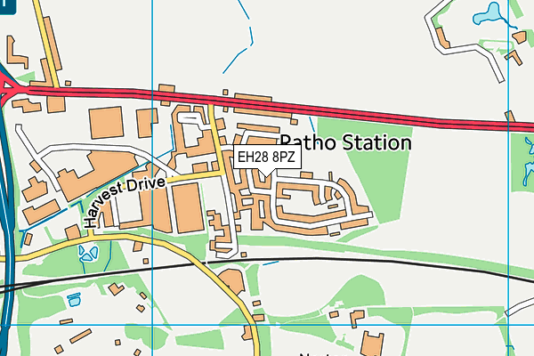 EH28 8PZ map - OS VectorMap District (Ordnance Survey)