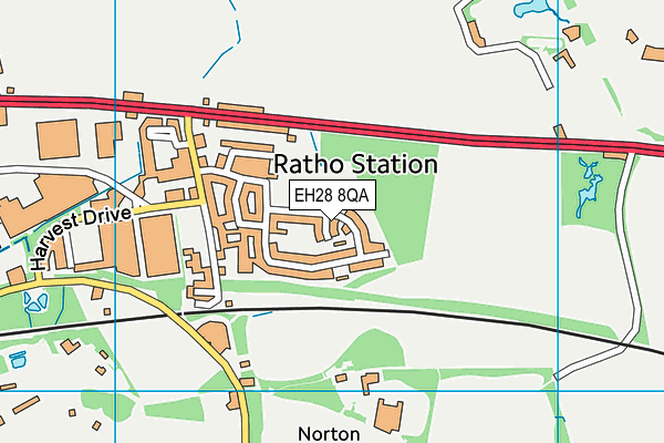 EH28 8QA map - OS VectorMap District (Ordnance Survey)