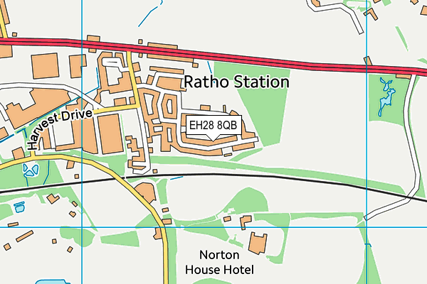 EH28 8QB map - OS VectorMap District (Ordnance Survey)