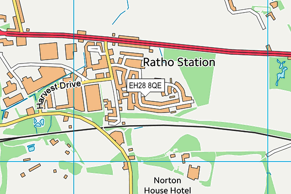 EH28 8QE map - OS VectorMap District (Ordnance Survey)