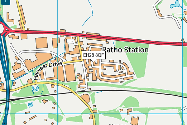 EH28 8QF map - OS VectorMap District (Ordnance Survey)