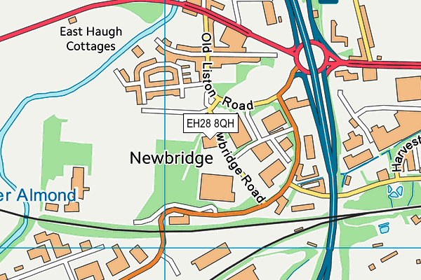 EH28 8QH map - OS VectorMap District (Ordnance Survey)