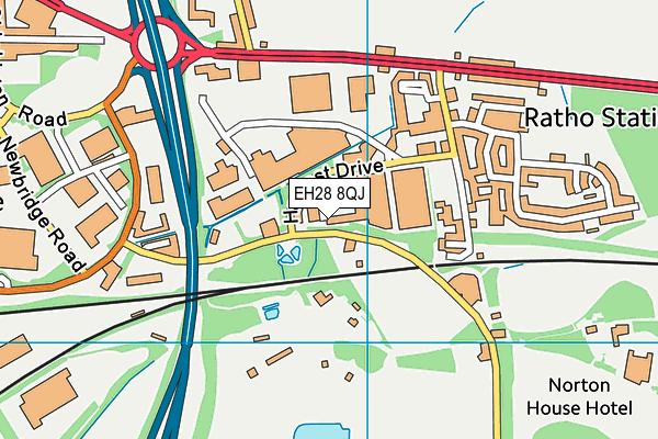 EH28 8QJ map - OS VectorMap District (Ordnance Survey)