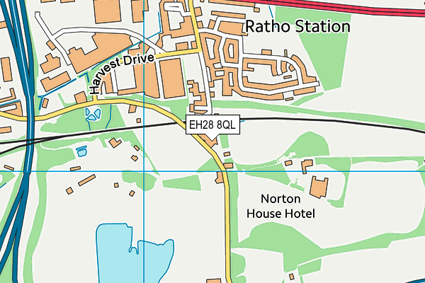 EH28 8QL map - OS VectorMap District (Ordnance Survey)