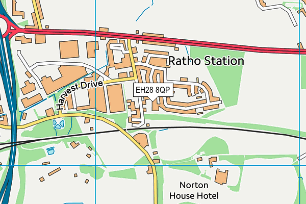 EH28 8QP map - OS VectorMap District (Ordnance Survey)