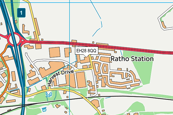 EH28 8QQ map - OS VectorMap District (Ordnance Survey)