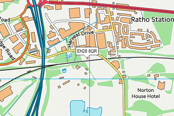 EH28 8QR map - OS VectorMap District (Ordnance Survey)