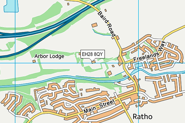 EH28 8QY map - OS VectorMap District (Ordnance Survey)