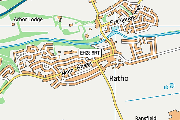 EH28 8RT map - OS VectorMap District (Ordnance Survey)