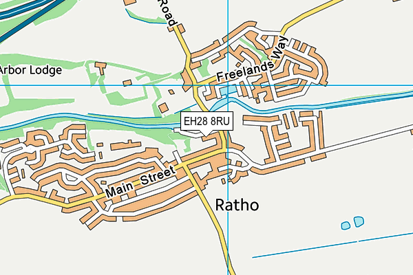 EH28 8RU map - OS VectorMap District (Ordnance Survey)