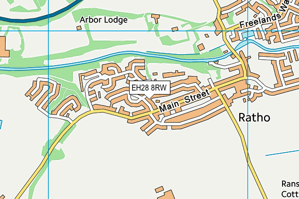 EH28 8RW map - OS VectorMap District (Ordnance Survey)