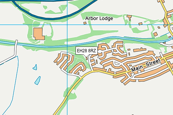 EH28 8RZ map - OS VectorMap District (Ordnance Survey)