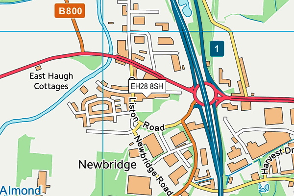 EH28 8SH map - OS VectorMap District (Ordnance Survey)