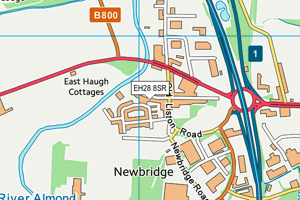 EH28 8SR map - OS VectorMap District (Ordnance Survey)