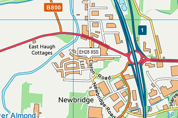 EH28 8SS map - OS VectorMap District (Ordnance Survey)