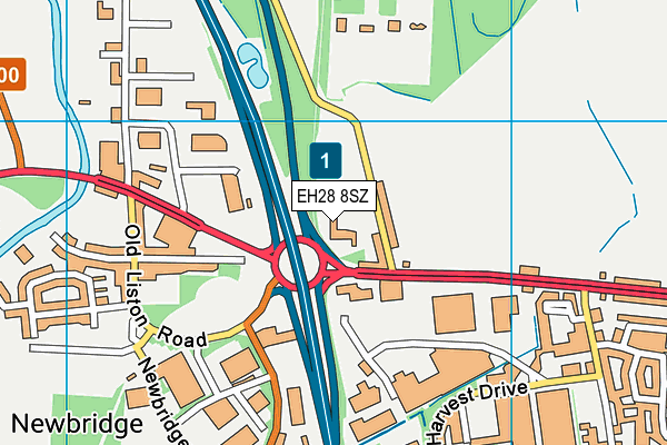 EH28 8SZ map - OS VectorMap District (Ordnance Survey)