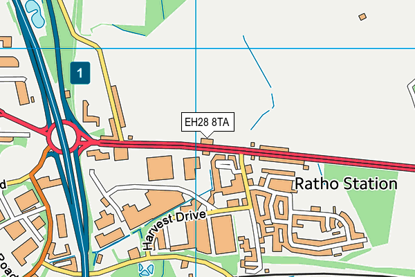 EH28 8TA map - OS VectorMap District (Ordnance Survey)
