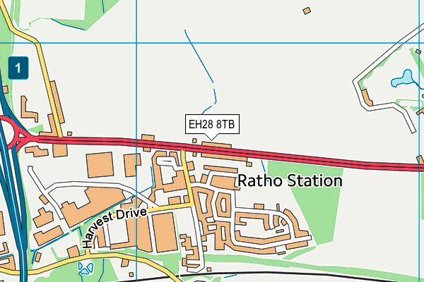 EH28 8TB map - OS VectorMap District (Ordnance Survey)