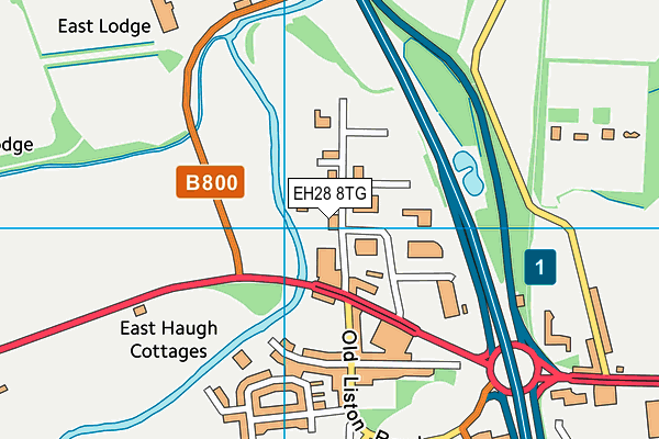 EH28 8TG map - OS VectorMap District (Ordnance Survey)