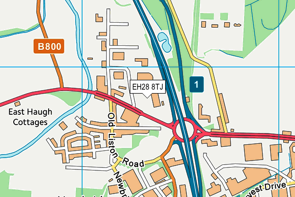 EH28 8TJ map - OS VectorMap District (Ordnance Survey)