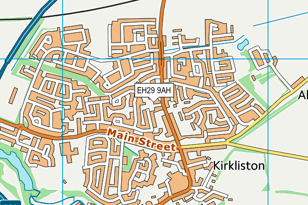 EH29 9AH map - OS VectorMap District (Ordnance Survey)