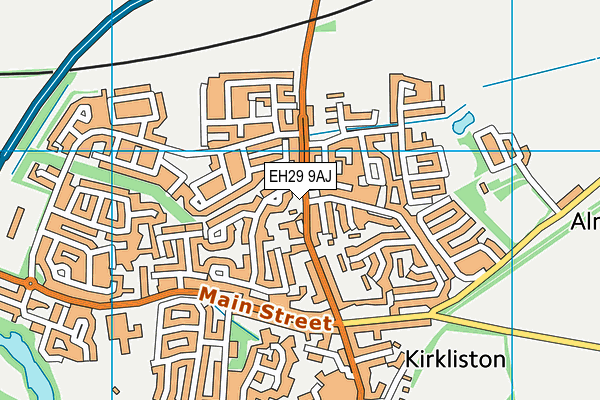 EH29 9AJ map - OS VectorMap District (Ordnance Survey)