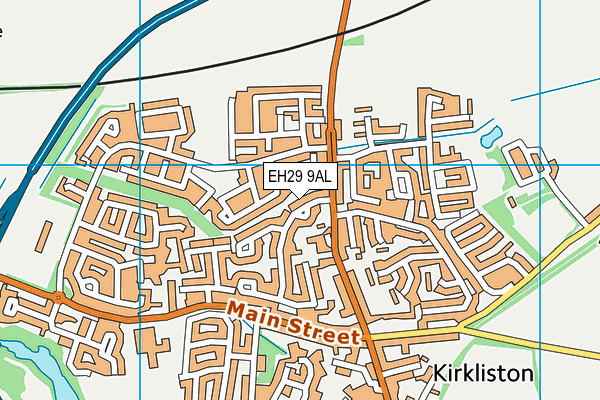 EH29 9AL map - OS VectorMap District (Ordnance Survey)