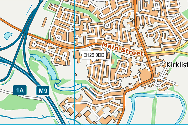 EH29 9DD map - OS VectorMap District (Ordnance Survey)
