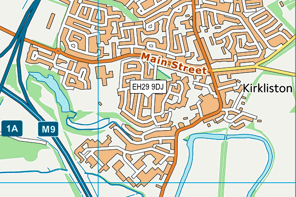 EH29 9DJ map - OS VectorMap District (Ordnance Survey)