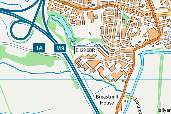 EH29 9DR map - OS VectorMap District (Ordnance Survey)