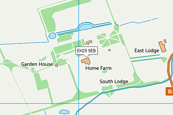 EH29 9EB map - OS VectorMap District (Ordnance Survey)