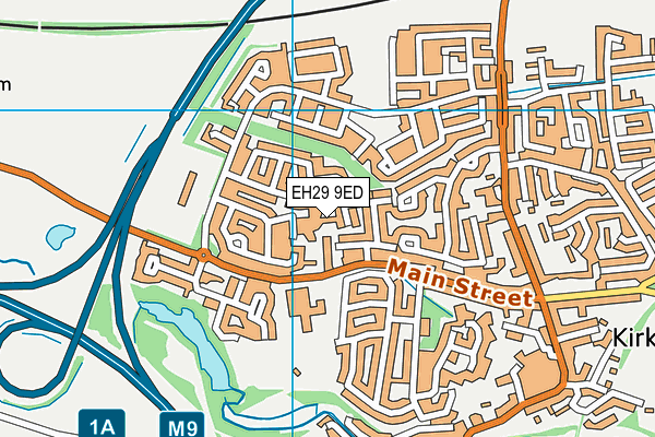 EH29 9ED map - OS VectorMap District (Ordnance Survey)