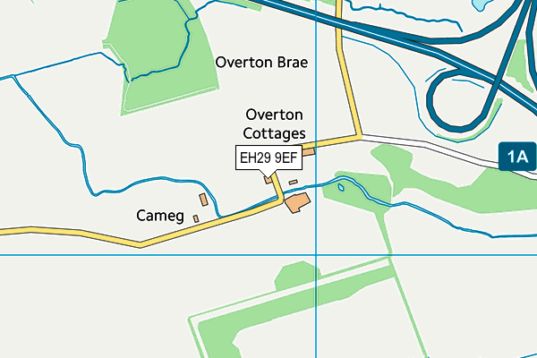 EH29 9EF map - OS VectorMap District (Ordnance Survey)