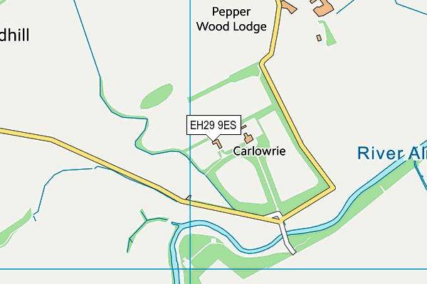 EH29 9ES map - OS VectorMap District (Ordnance Survey)