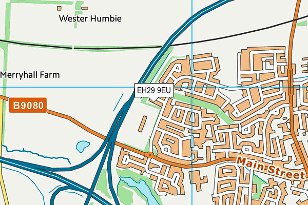 EH29 9EU map - OS VectorMap District (Ordnance Survey)