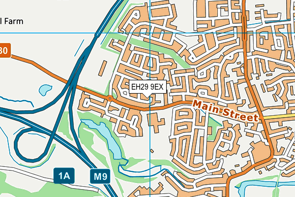 EH29 9EX map - OS VectorMap District (Ordnance Survey)