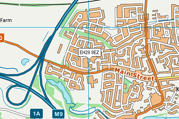 EH29 9EZ map - OS VectorMap District (Ordnance Survey)