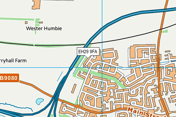 EH29 9FA map - OS VectorMap District (Ordnance Survey)