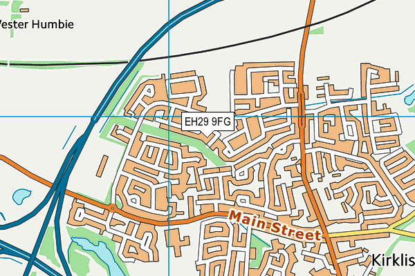 EH29 9FG map - OS VectorMap District (Ordnance Survey)