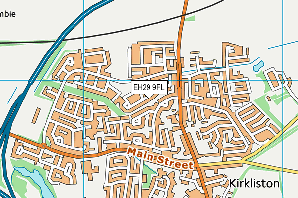 EH29 9FL map - OS VectorMap District (Ordnance Survey)