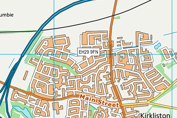 EH29 9FN map - OS VectorMap District (Ordnance Survey)