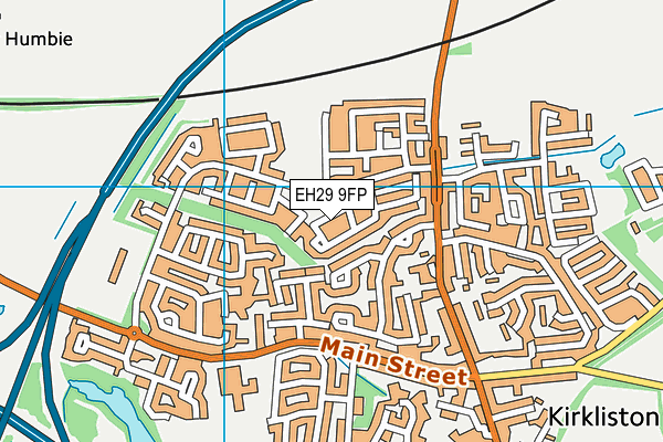 EH29 9FP map - OS VectorMap District (Ordnance Survey)